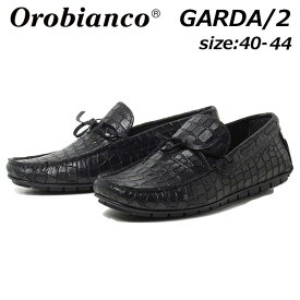 【P5倍!マラソン期間中】オロビアンコ Orobianco GARDA/2 ドライビングシューズ クロコダイル型押し タウンカジュアル ビジネス メンズ 靴