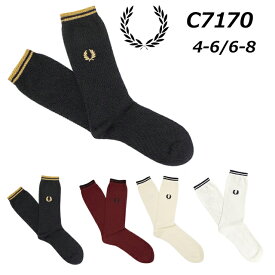 【クロネコゆうパケット対応可】フレッドペリー FRED PERRY C7170 TIPPED SOCKS メンズ レディース 靴下