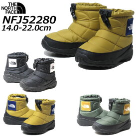 【P5倍!3/30限定】ザ ノース フェイス THE NORTH FACE NFJ52280 ヌプシ ブーティ ロゴ ショート ウィンターブーツ キッズ 靴