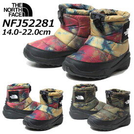 【P5倍!3/30限定】ザ ノース フェイス THE NORTH FACE NFJ52281 ヌプシ ブーティ ロゴ ショート SE ウィンターブーツ キッズ 靴