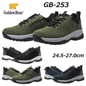 【あす楽】ゴールデンベア Golden Bear GB-253 ファスナー付き デイリースニーカー メンズ 靴