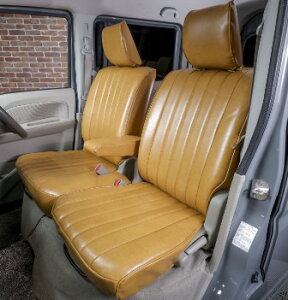 WANGAN357 DA64W エブリィワゴン エブリーワゴン JP/PZ H24/5?H27/1 フロント リア 一台分 9302 シートカバー キャラメル カラー 357B011