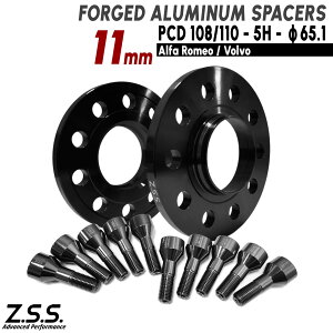 Z.S.S. AP �y�`�^�����{���g�t���z �{���{ VOLVO S60 V70 S80 11mm �X�y�[�T�[ PCD108 PCD110 5�� 65.1�� 10mm ZSS