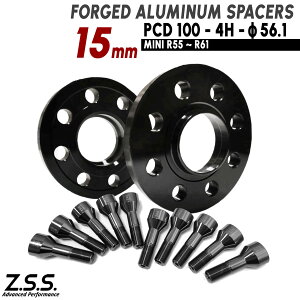 Z.S.S. AP �y�`�^�����{���g�t���z �~�j �N�[�p�[ MINI COOPER S R56 ('07~'14) 15mm �X�y�[�T�[ PCD100 4�� �n�u�a 56.1�� M14xP1.25 ZSS