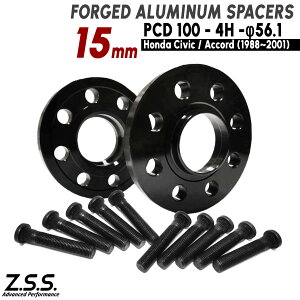 Z.S.S. AP �y ���������p�n�u�{���g�t���z�z���_ �t�B�b�g Fit GD�n (2001~2007) ���� 15mm �X�y�[�T�[ PCD100 4�� �n�u�a 56.1�� ZSS