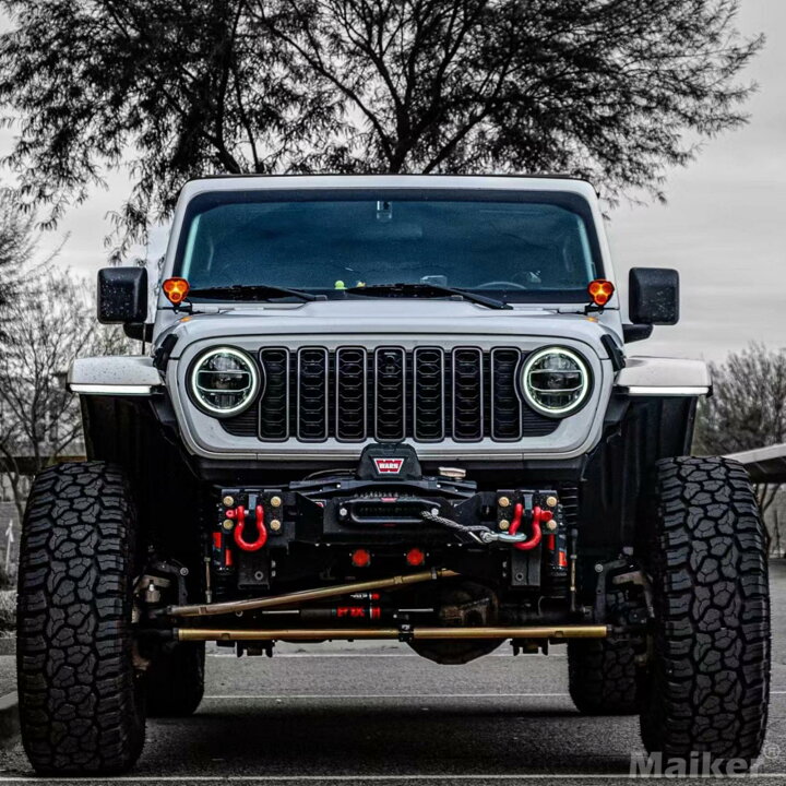 楽天市場】ラングラー JL フロントグリル RGB LED ライト付き Grille 