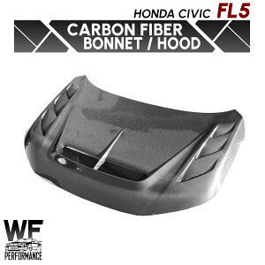 WF PERFORMANCE z_ VrbN FL5 _NgL D J[{ {lbg Honda Civic Carbon Bonnet Hood O