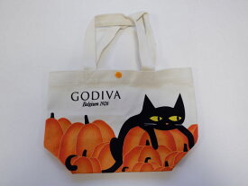 ゴディバ トートバッグ 白 黒猫 ハロウィン ノベルティ チョコレート お買い物バッグ エコバッグ ランチバッグ GODIVA