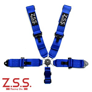 z.s.s. 5�_�� ���[�V���O�n�[�l�X �V�[�g�x���g 3�C���` �u���[ �� �J�����b�N�� ZSS Racing Harness �A�C�{���g�t
