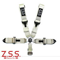 z.s.s. 5点式 レーシングハーネス シートベルト 3インチ シルバー 銀 カムロック式 ZSS Racing Harness …