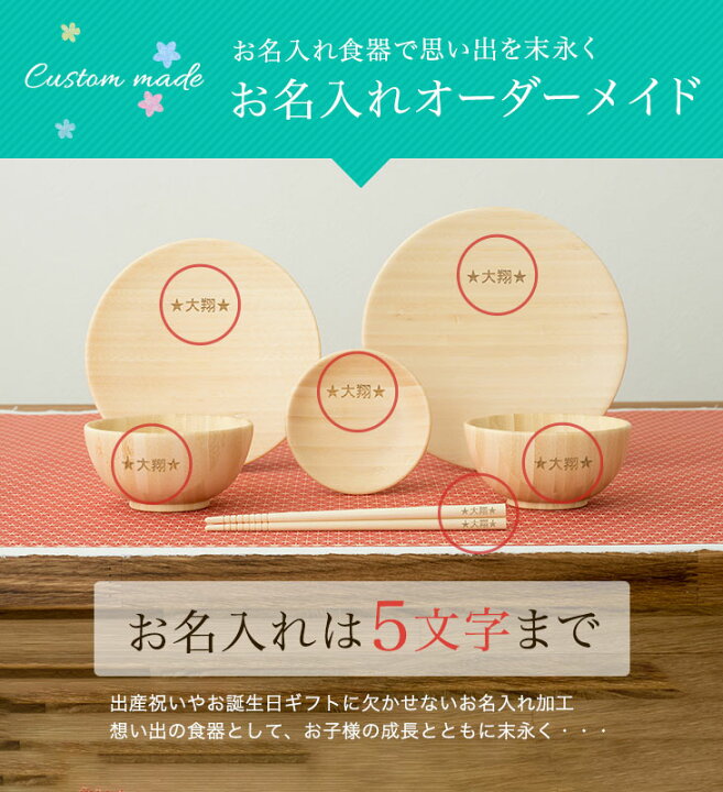 楽天市場】【 アグニー 公式】お食い初め 6点セット ＜名入れタイプA 