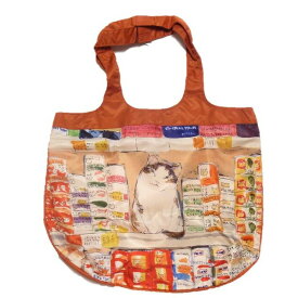 Manhattaner's　マンハッタナーズ ショッピングバッグ コンパクトバッグ「グルメ猫」