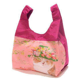 Manhattaner's　マンハッタナーズ ショッピングバッグ コンパクトバッグS「ミケちゃんの花冠」