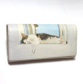 Manhattaner's　マンハッタナーズ 長財布 「よい眠り」「猫雑貨」「ネコグッズ」 【楽ギフ_包装】