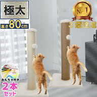 【お得な2本セット】 【3冠達成 楽天1位受賞】 PET PINA 猫 爪とぎポール キャットタワー 極太 ロング 本…