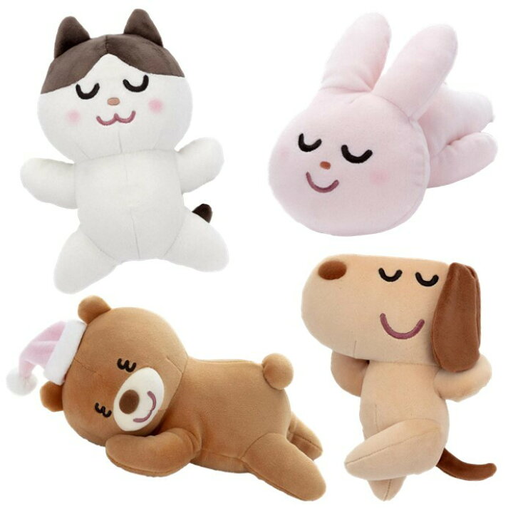楽天市場 いらすとや すやすやフレンド うさぎ いぬ ねこ くま ぬいぐるみ4種セット おもちゃ 送料無料 にゃんでも屋 楽天市場店 楽天市場 いらすとや すやすやフレンド うさぎ いぬ ねこ くま ぬいぐるみ4種セット おもちゃ 送料無料 にゃんでも屋 楽天市場店