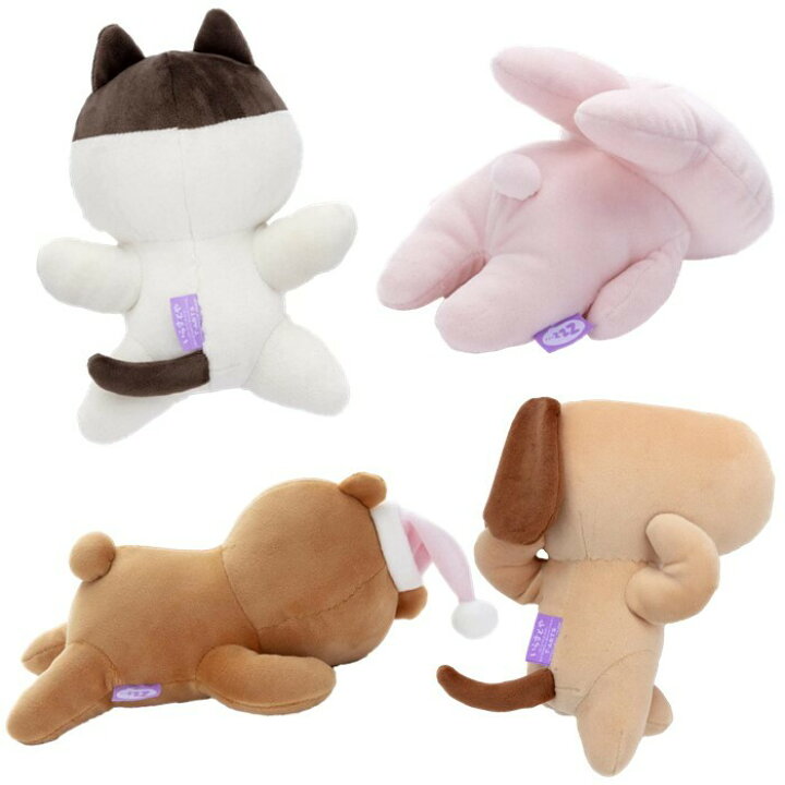 楽天市場 いらすとや すやすやフレンド うさぎ いぬ ねこ くま ぬいぐるみ4種セット おもちゃ 送料無料 にゃんでも屋 楽天市場店
