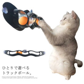 トラックボール トラックンロール 一人遊び ひとりで遊べる 転がる 猫用 猫用品 猫用おもちゃ ボール 窓用 吸盤式 猫グッズ