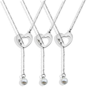 �l�b�N���X ���f�B�[�X 3�Z�b�g �n�[�g �t�F�C�N�p�[�� Big Mid Lil ������ �o�� �F�B �p�� ���S �V���o�[ �V���v�� ���킢�� ����