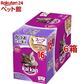 カルカン パウチ スープ仕立て かつおたい添え(70g*16袋*6箱セット)【カルカン(kal kan)】