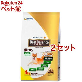 ベストバランス カリカリ仕立て 柴犬用 ドッグフード ドライ ユニチャーム(4kg*2セット)【ベストバランス】