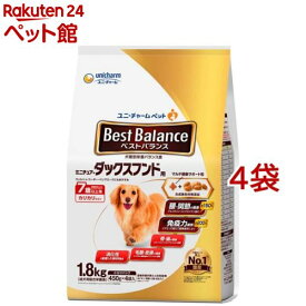 ベストバランス カリカリ仕立て ミニチュア・ダックスフンド用 7歳以上用(1.8kg*4袋セット)【ベストバランス】