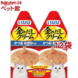 いなば 金のだし クリーム かつお おかか入り(60g*12コセット)【d_inaba】【dalc_inaba】【金のだし】[キャットフード]