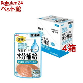 国産 健康缶パウチ 水分補給 かつおペースト(40g*12袋入*4箱セット)【健康缶シリーズ】