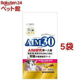 AIM30 室内避妊・去勢後成猫用 健康な尿路・毛玉ケア(600g*5袋セット)