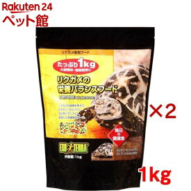 エキゾテラ リクガメの栄養バランスフード(1kg×2セット)【エキゾテラ】