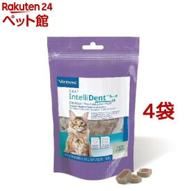 【訳あり】ビルバック C.E.T.インテリデント 猫用(76.5g以上(90個以上)*4袋セット)【ビルバック】