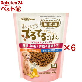 ドギーマン まいにちでるでるごはん 皮膚・被毛とお腹の健康ケア(200g×6セット)【ドギーマン(Doggy Man)】