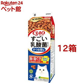 CIAO すごい乳酸菌 クランキー 牛乳パック かつお節味(400g*12箱セット)【チャオシリーズ(CIAO)】