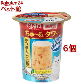 チャオ ちゅ～るタワー かつお＆かつお節(80g*6個セット)【ちゅ～る】