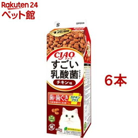 CIAO すごい乳酸菌 クランキー 牛乳パック チキン味(400g*6本セット)【チャオシリーズ(CIAO)】