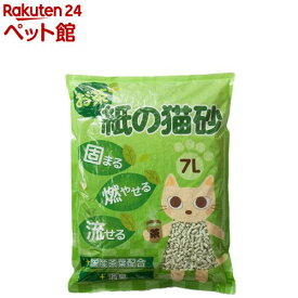 お茶 紙の猫砂 ケース販売用(7L*6袋入)【nitem_2107】