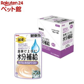 国産 健康缶パウチ 水分補給 まぐろとささみペースト(40g*12袋入)【健康缶シリーズ】