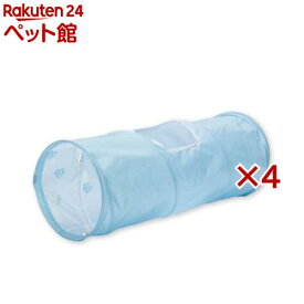 キャットトンネル ブルー(4セット)【猫壱】