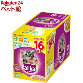 カルカン パウチ 12ヵ月までの子ねこ用 まぐろ入りかつお(70g*16袋入)【カルカン(kal kan)】