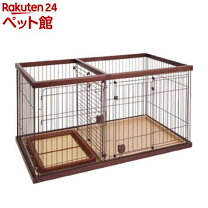 楽天市場】petio ドッグルームサークル ワイド 屋根の通販