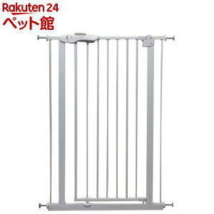 スチールペットゲート 110cm ホワイト(1個)【wanyanya】