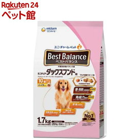 ベストバランス ミニチュア・ダックスフンド用 10歳以上用 ふっくら(1.7kg)【dalc_unicharmpet】【ベストバランス】[ドッグフード]