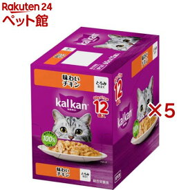 カルカン パウチ 味わいチキン 成猫 キャットフード ウェットフード(12袋入×5セット(1袋60g))【カルカン パウチ】[キャットフード ウェットフード]