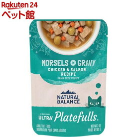 ナチュラルバランス プレートフル 成猫用 鶏肉＆サーモンレシピ(85g)【ナチュラルバランス】