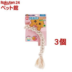 ドギーマン 毎日ハミガキコットン スティック SSサイズ(1コ入*3コセット)【ドギーマン(Doggy Man)】