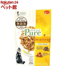 コンボ ピュア キャット まぐろ味 角切りまぐろ・かつお節添え(200g)【コンボ ピュア】