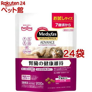 メディファスアドバンス 腎臓の健康維持 7歳頃から チキン味(200g*24袋セット)【メディファス】