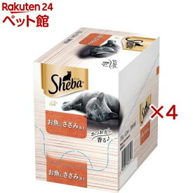 シーバ リッチ お魚にささみ添え 成猫 キャット ウェットフード(12袋入×4セット(1袋35g))【シーバ(Sheba)】