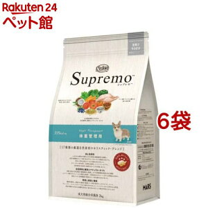 j[g Vv ̏dǗp 2kg p hbOt[h(2kg*6RZbg)yd_nutrozyVv(Supremo)z[hbOt[h]