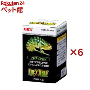 エキゾテラ ジェックス マルチビタミン PT1860(30g×6セット)【エキゾテラ】